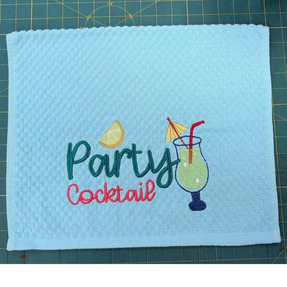 Party Cocktail Kitchen Bath Tea Bar Hand Towel Great Gift Idea!